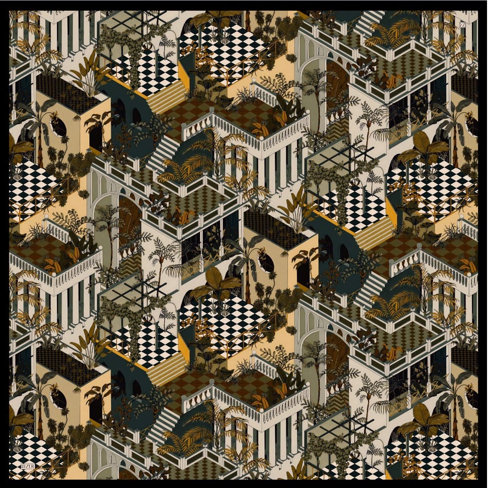 140*140 AVLU DESEN EŞARP/OMUZ ŞALI HAKİ