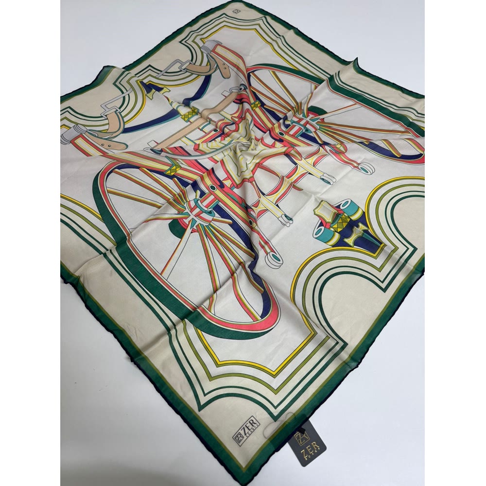 96*96 SELLE DESEN EŞARP YEŞİL