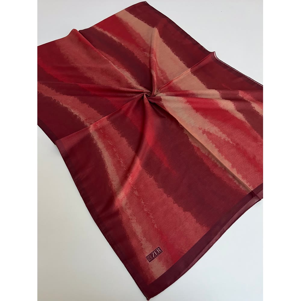 BATİK DESEN ŞAL BORDO