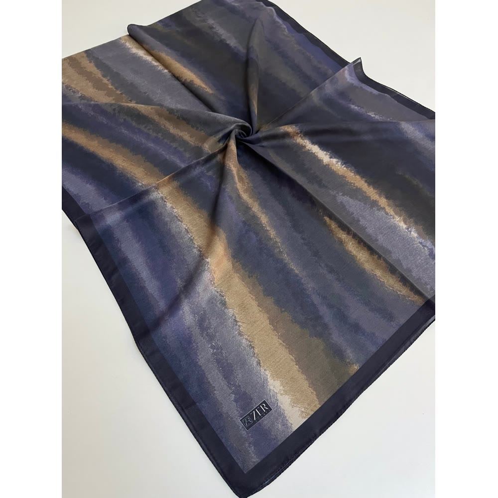 BATİK DESEN ŞAL INDIGO