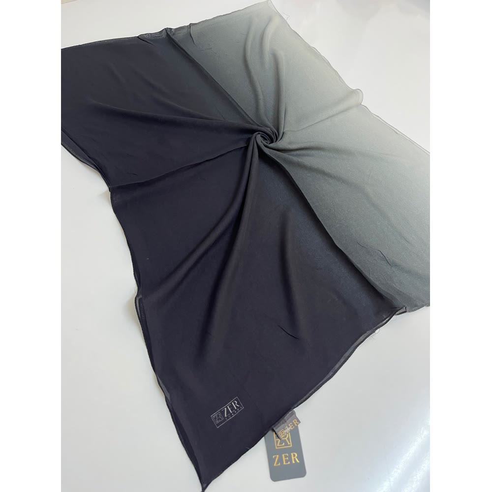 DEGRADE ŞAL SİYAH-GÜMÜŞ