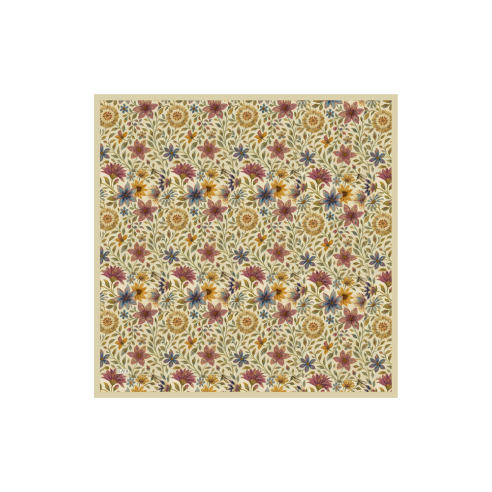 FLOREA EŞARP SOFT SARI RENKLİ ÇİÇEK
