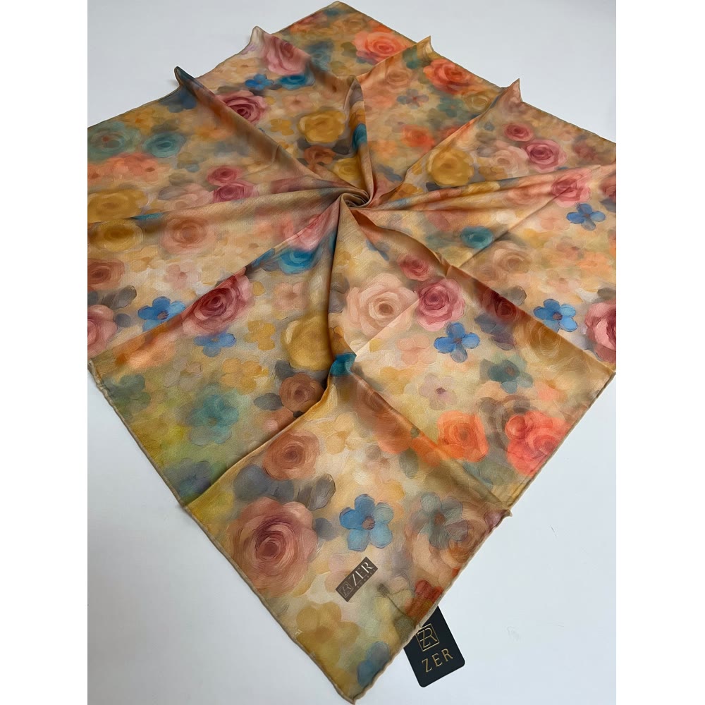 NAIRA EŞARP SOFT SARI 