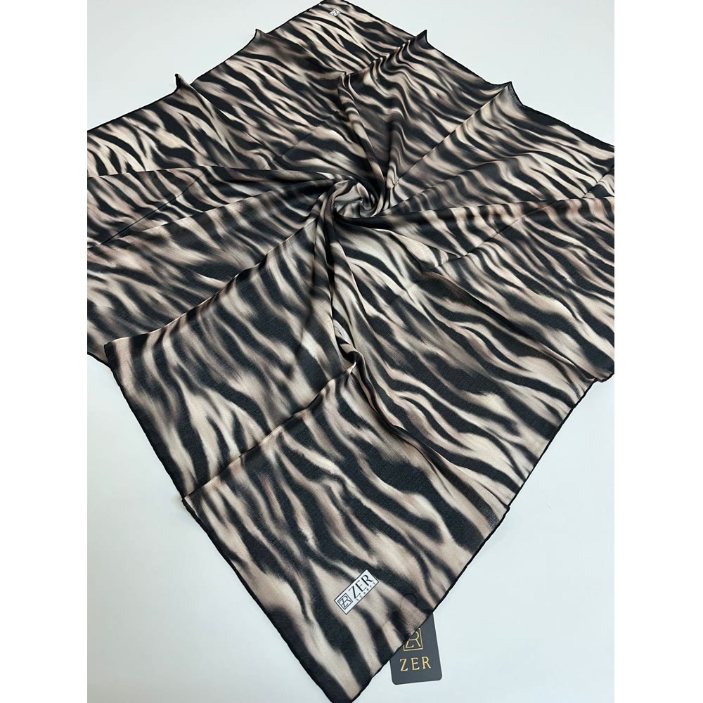 NATÜR EŞARP SMOKE ZEBRA