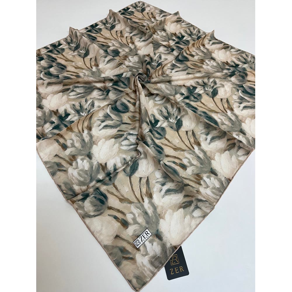 NUVIA EŞARP SOFT SARI 