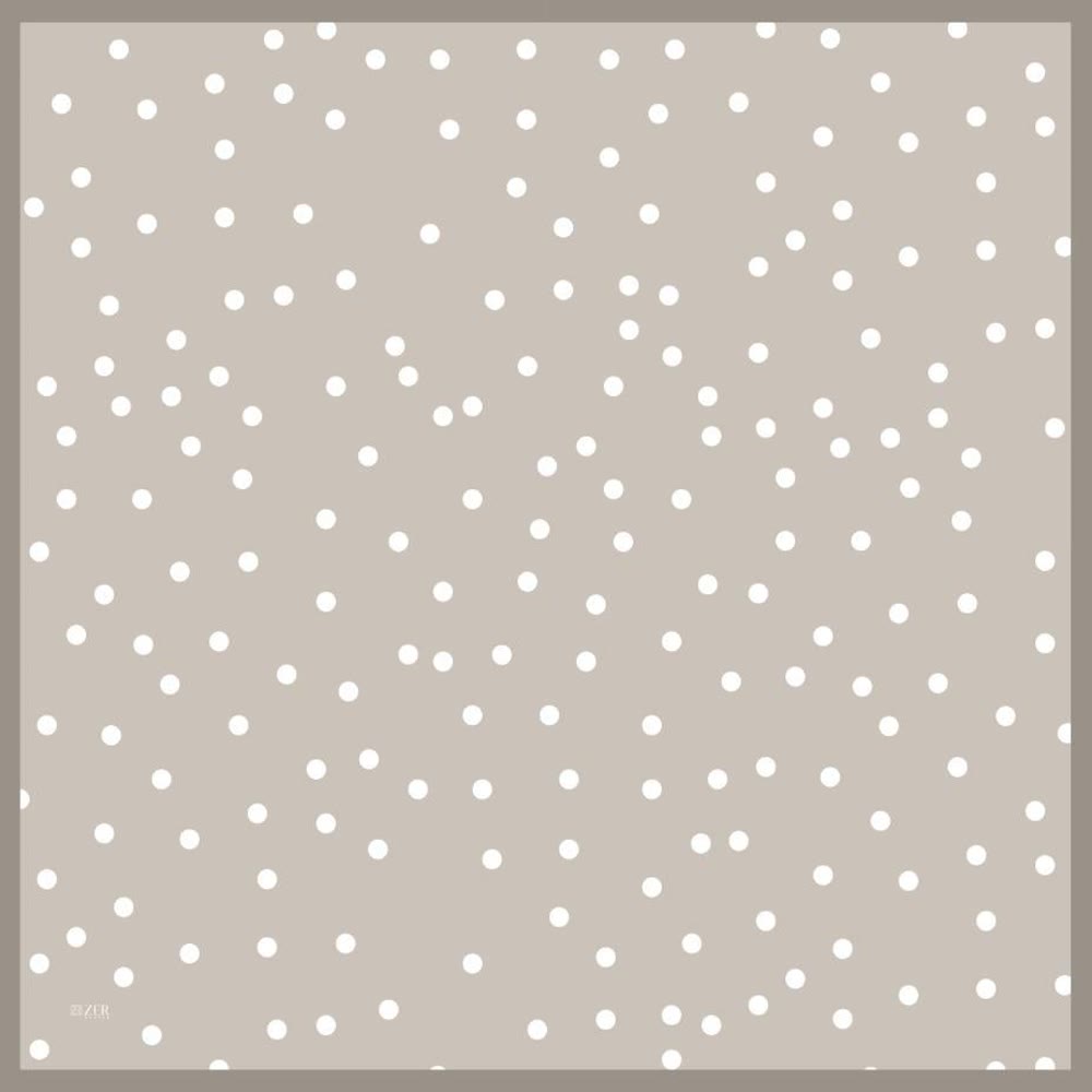 POLKA DOTS DESENLİ EŞARP GRİ