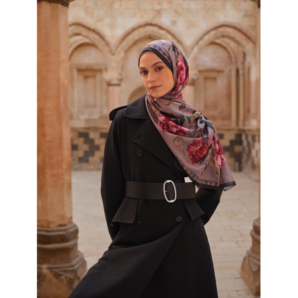 ROSE DESEN ŞAL GRİ 