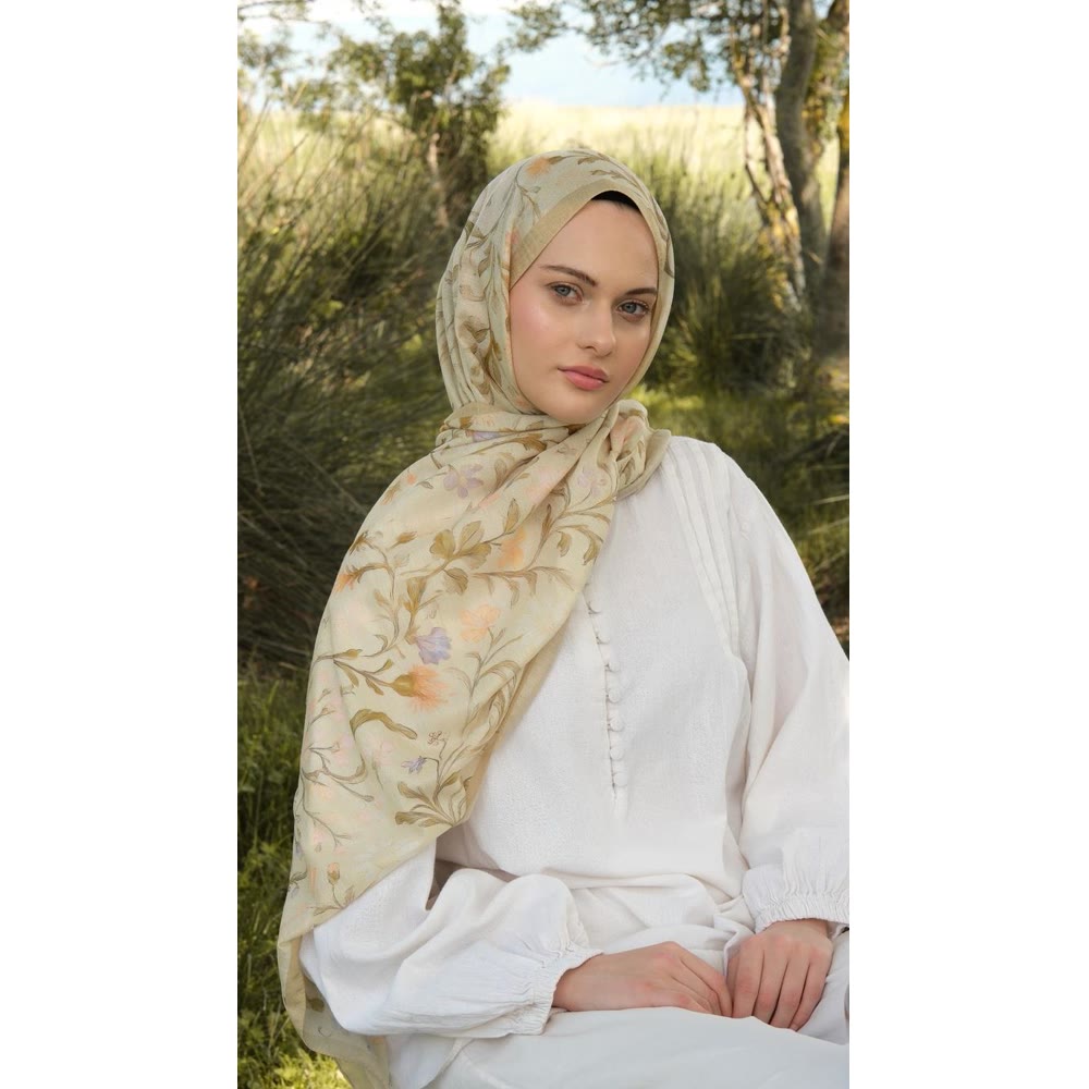 VEYRA ŞAL SOFT SARI