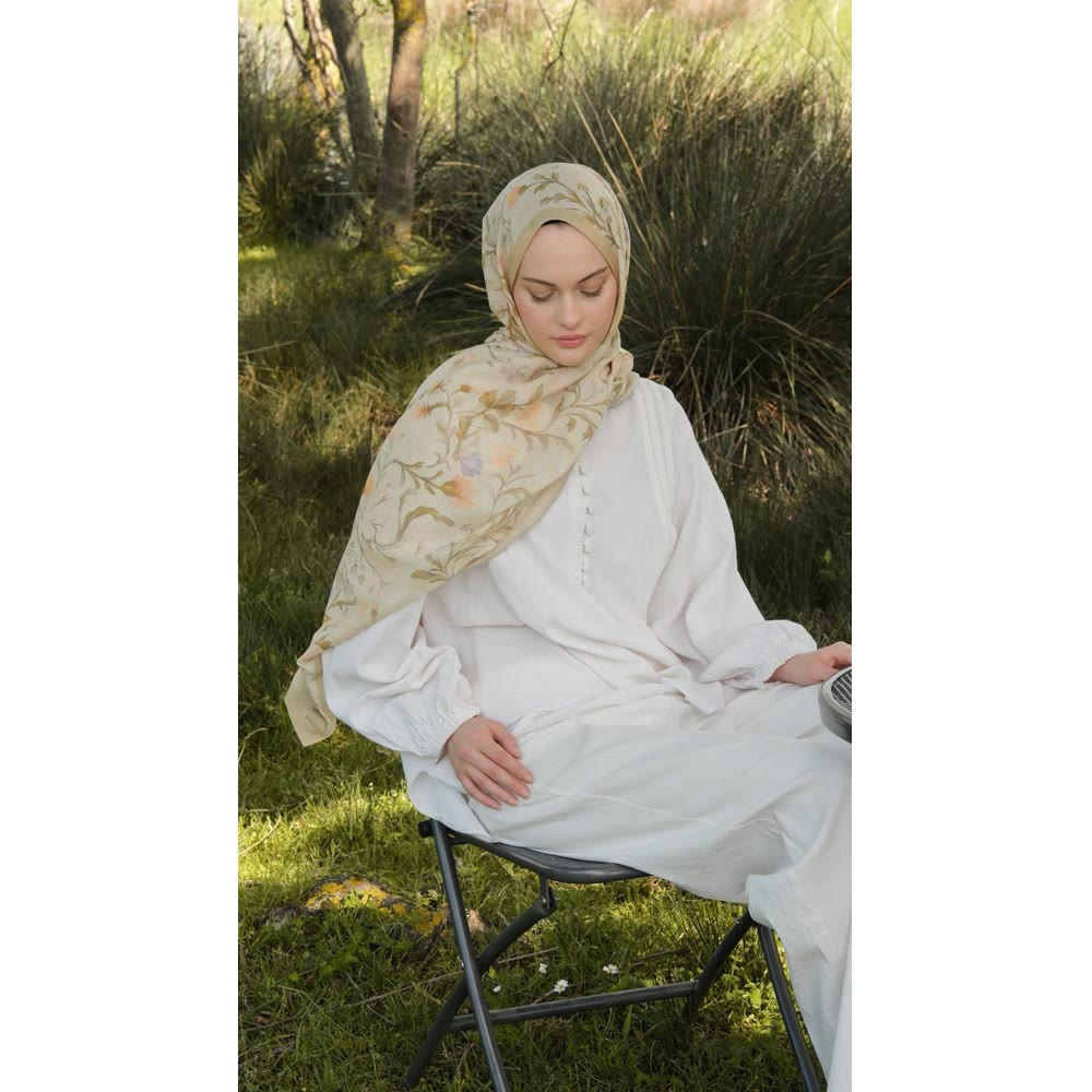 VEYRA ŞAL SOFT SARI