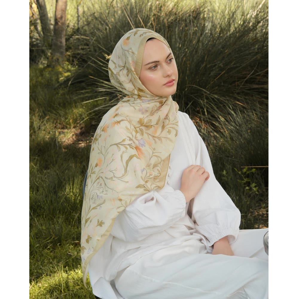 VEYRA ŞAL SOFT SARI 