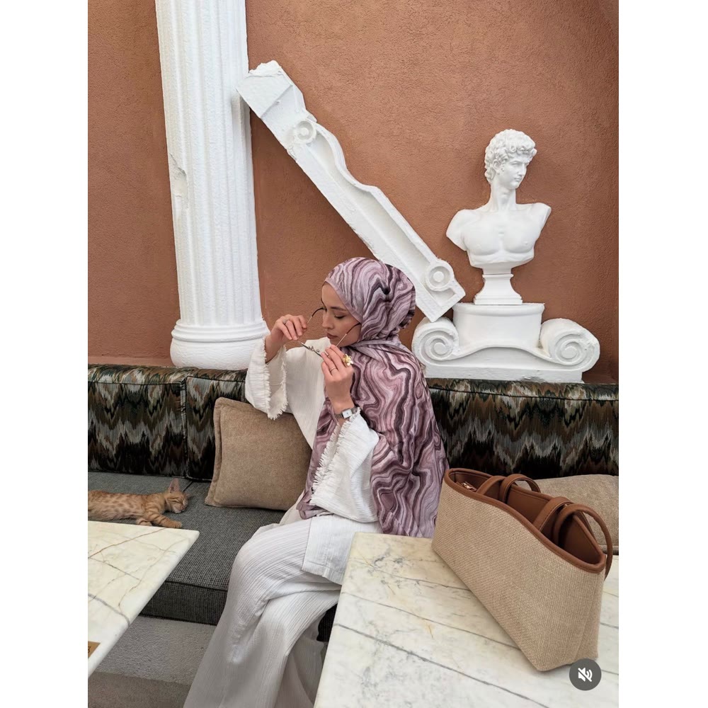 WAVE ŞAL SOFT PEMBE