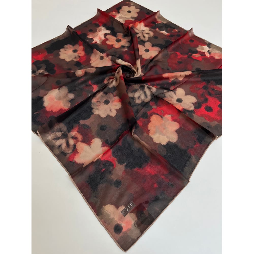 ZERNA EŞARP BORDO 
