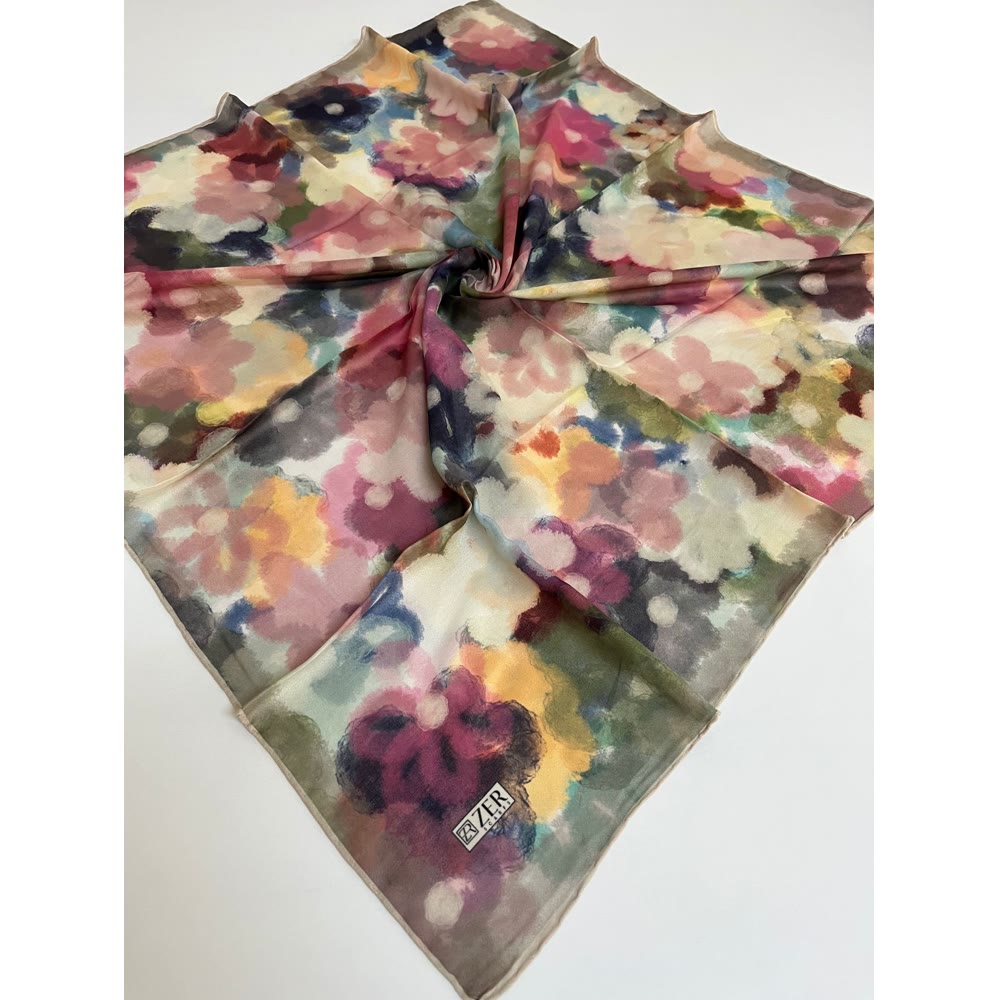ZERNA EŞARP SOFT ÇİÇEK 
