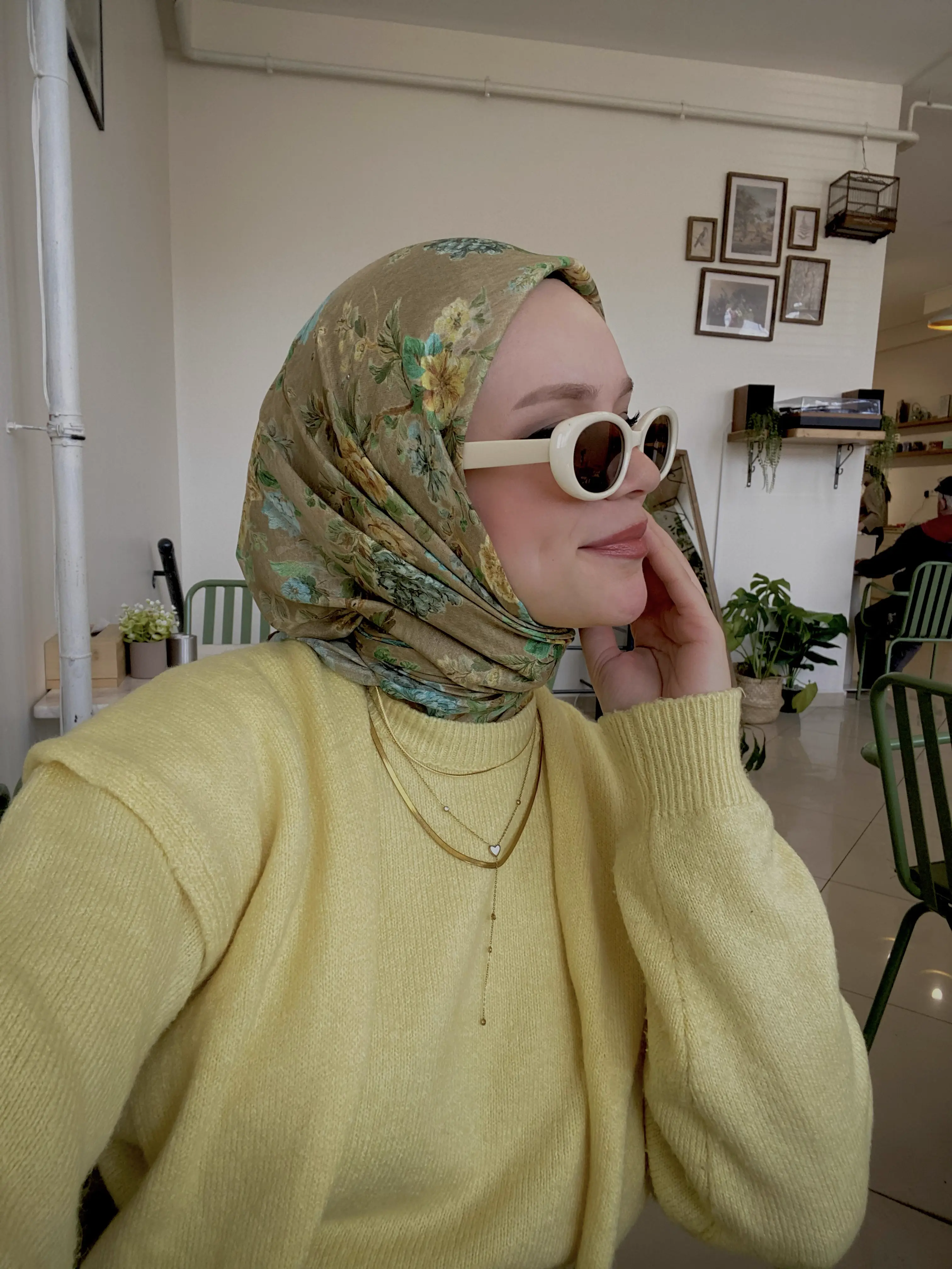 FLORINA DESEN EŞARP YAĞ YEŞİLİ