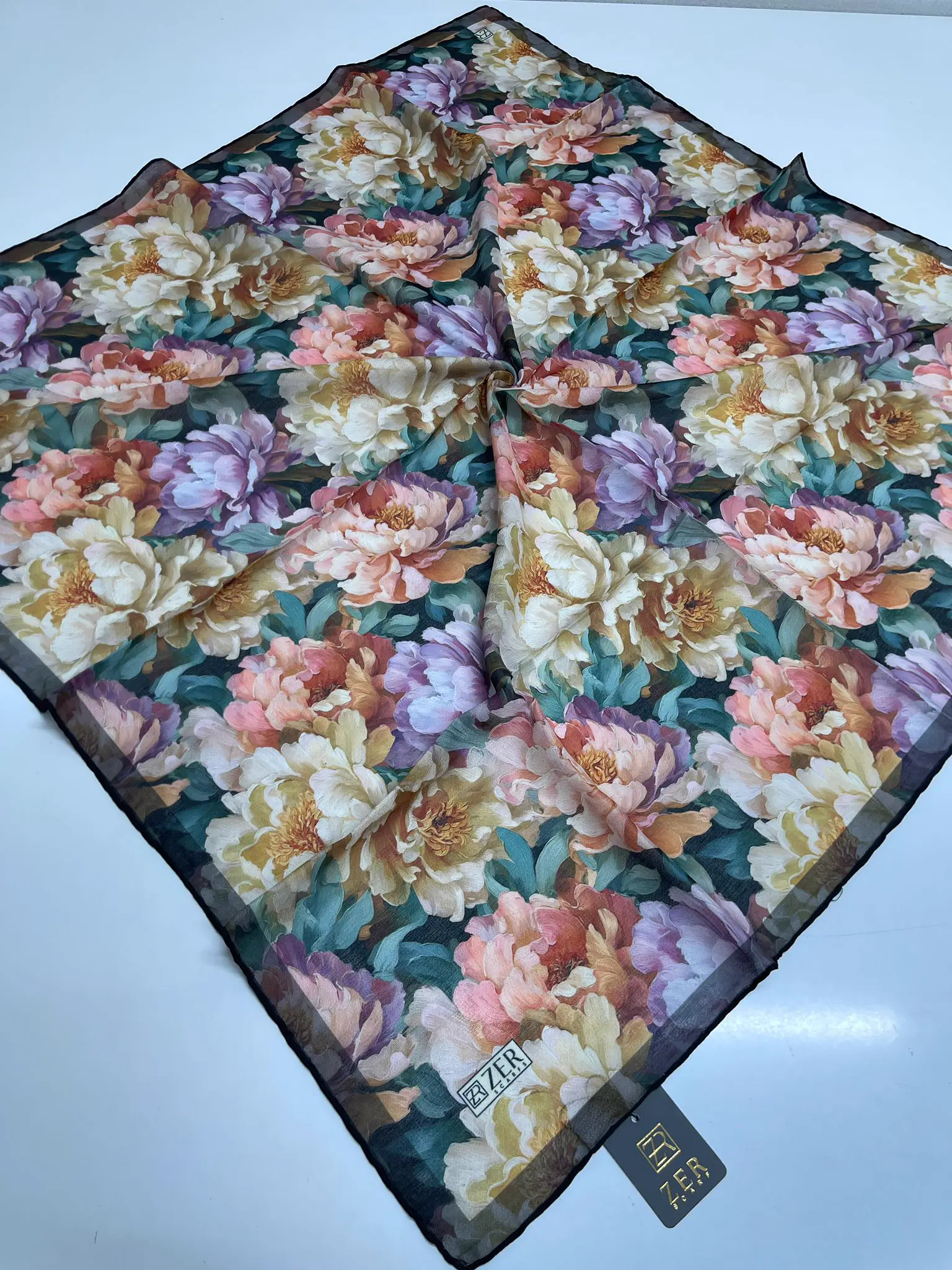 FLOWER GARDEN DESEN EŞARP SOFT SARI
