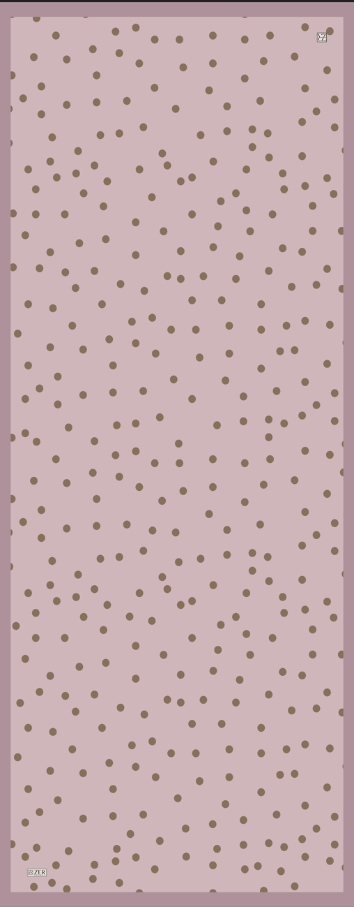 POLKA DOTS DESENLİ ŞAL PUDRA