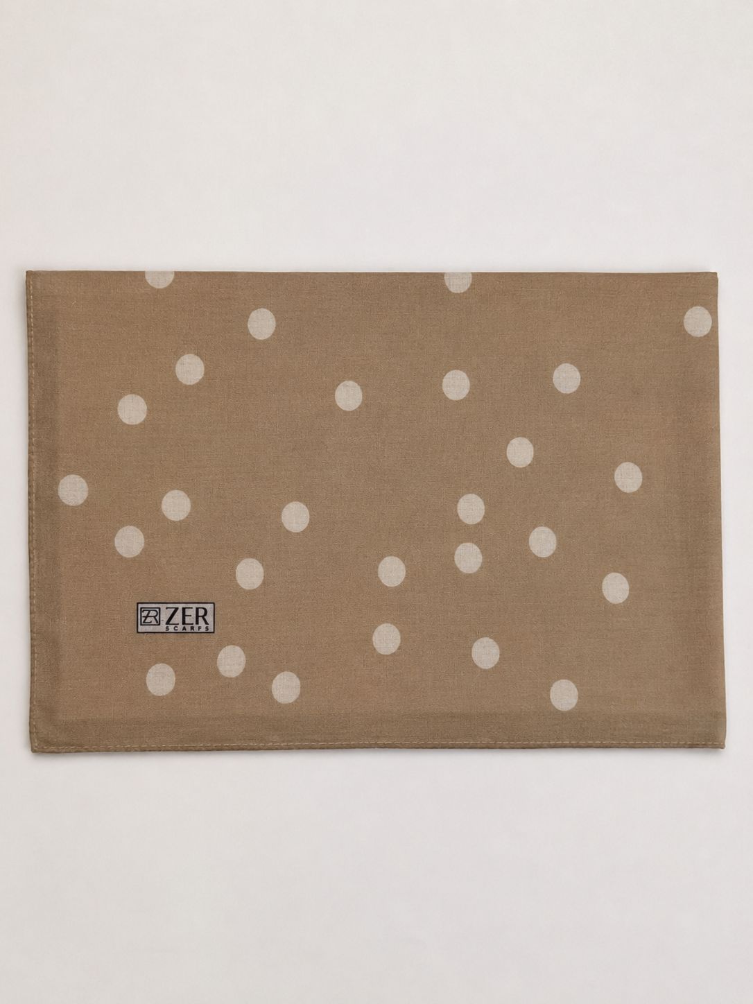 POLKA DOTS DESENLİ ŞAL KUM