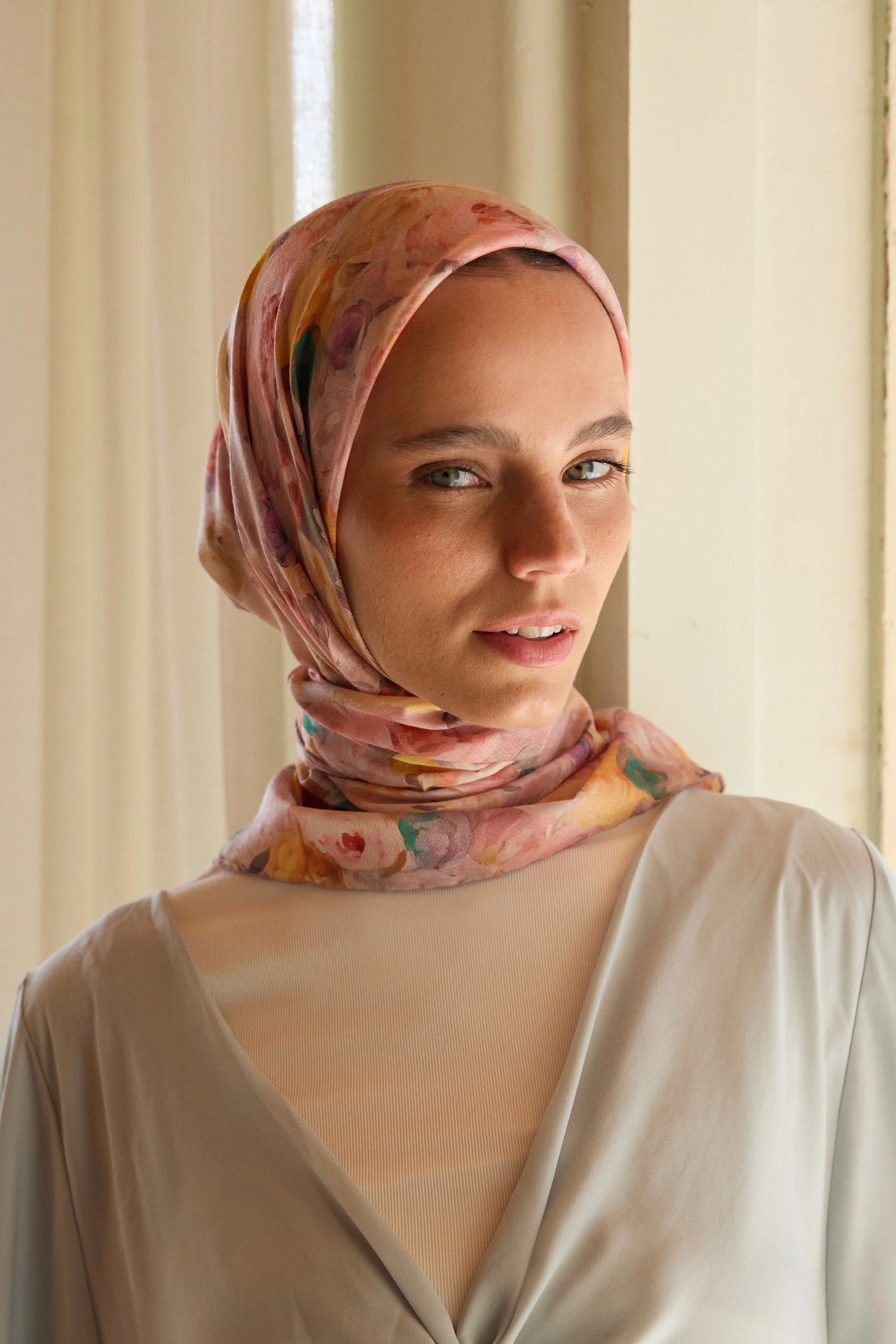 ROSALIE DESEN EŞARP PUDRA