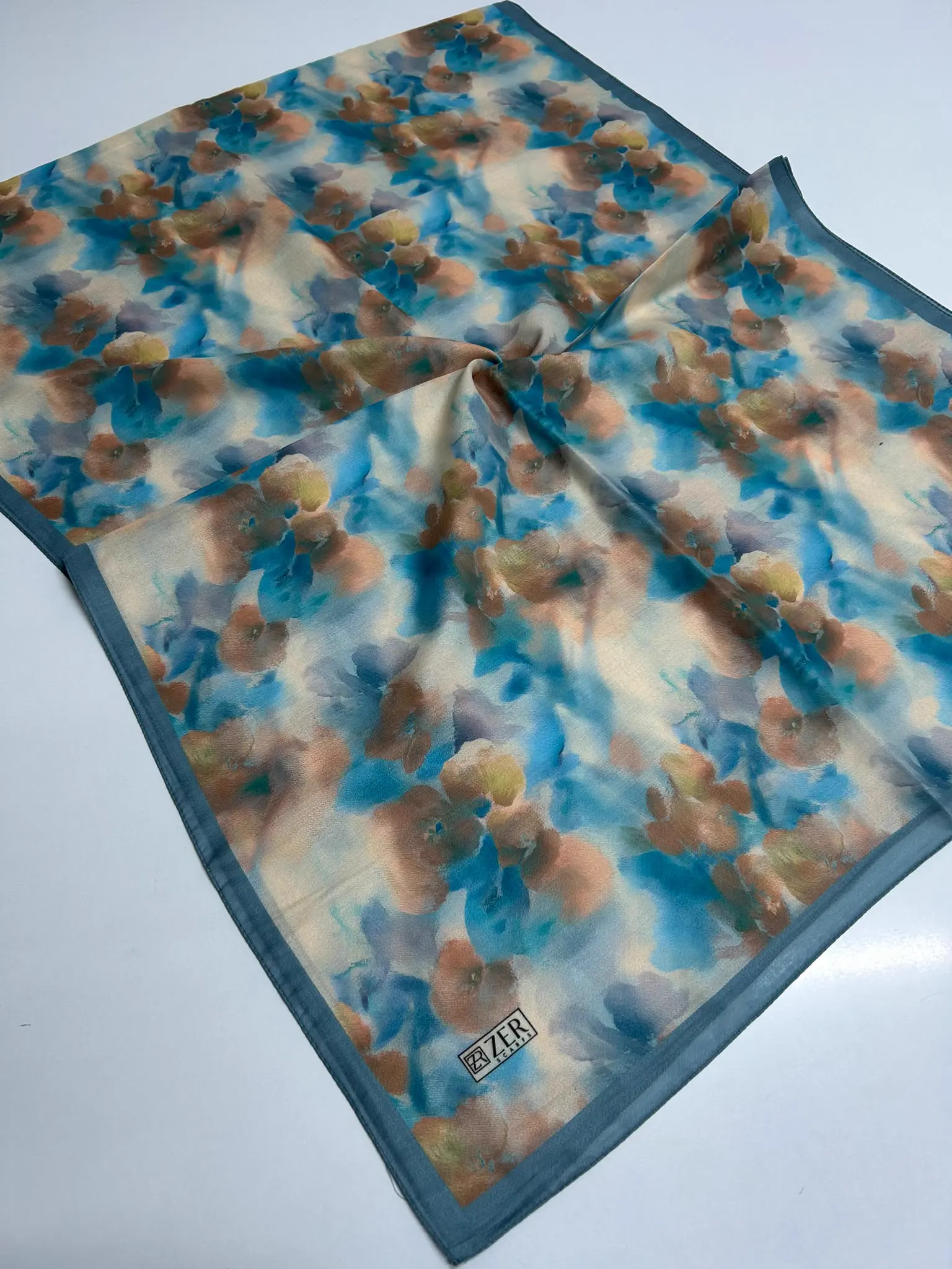 FLORA DREAM DESEN ŞAL INDIGO