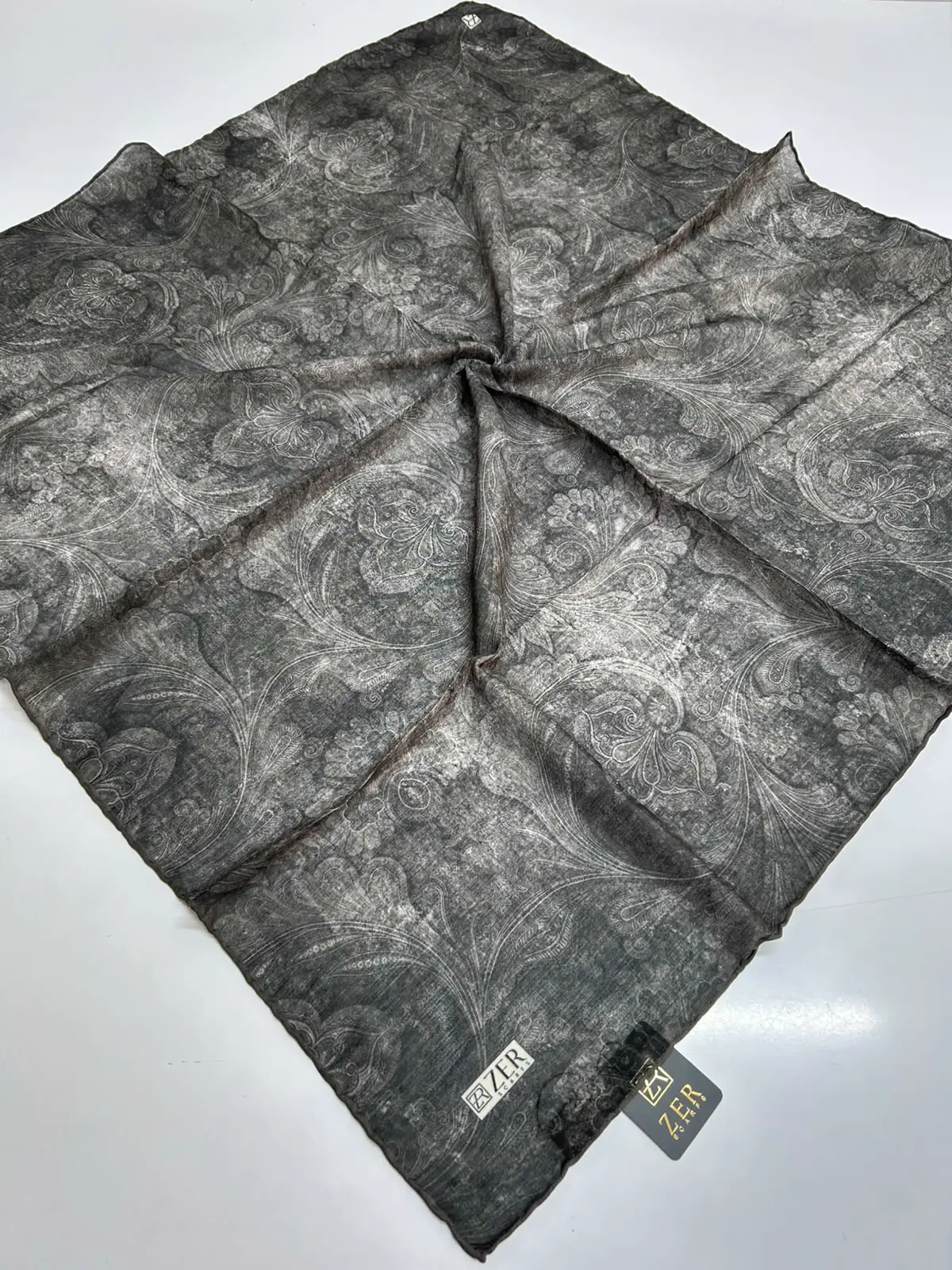 PAISLEY DESEN EŞARP ANTRASİT