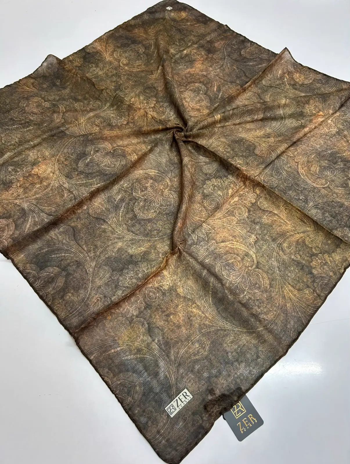 PAISLEY DESEN EŞARP HAKİ