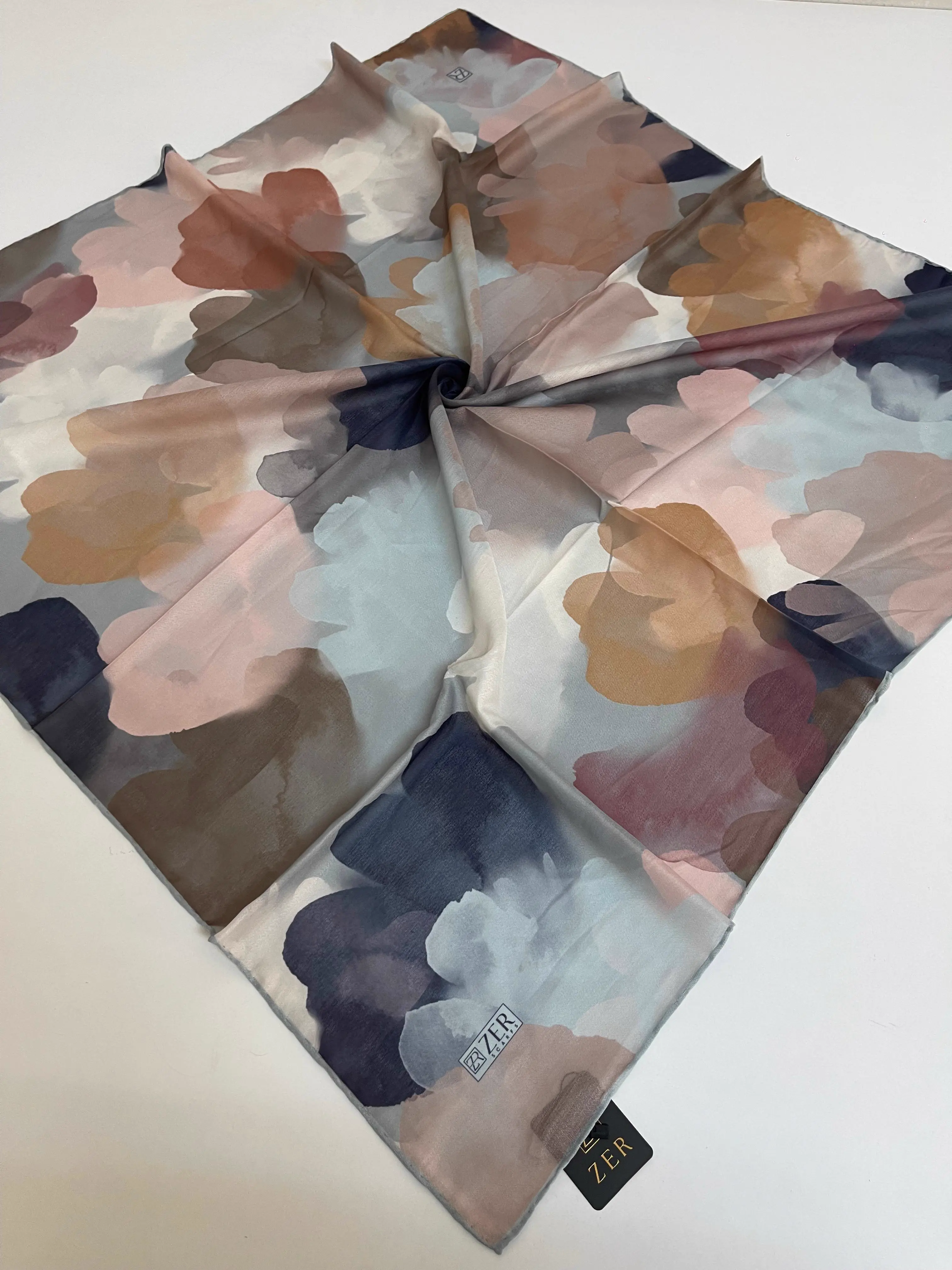 PASTEL BLOOM EŞARP SOFT MAVİLİ