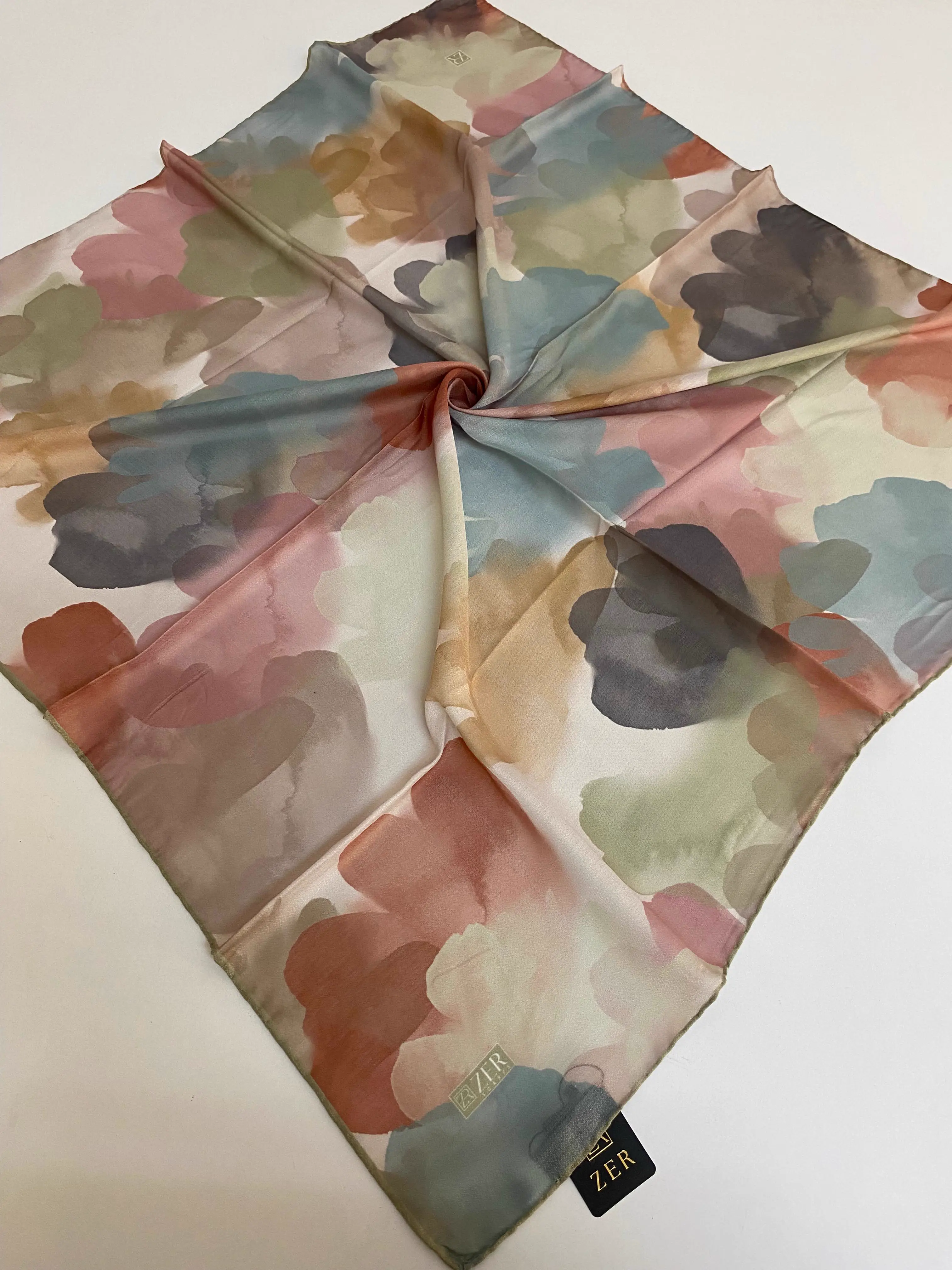 PASTEL BLOOM EŞARP SOFT YEŞİL