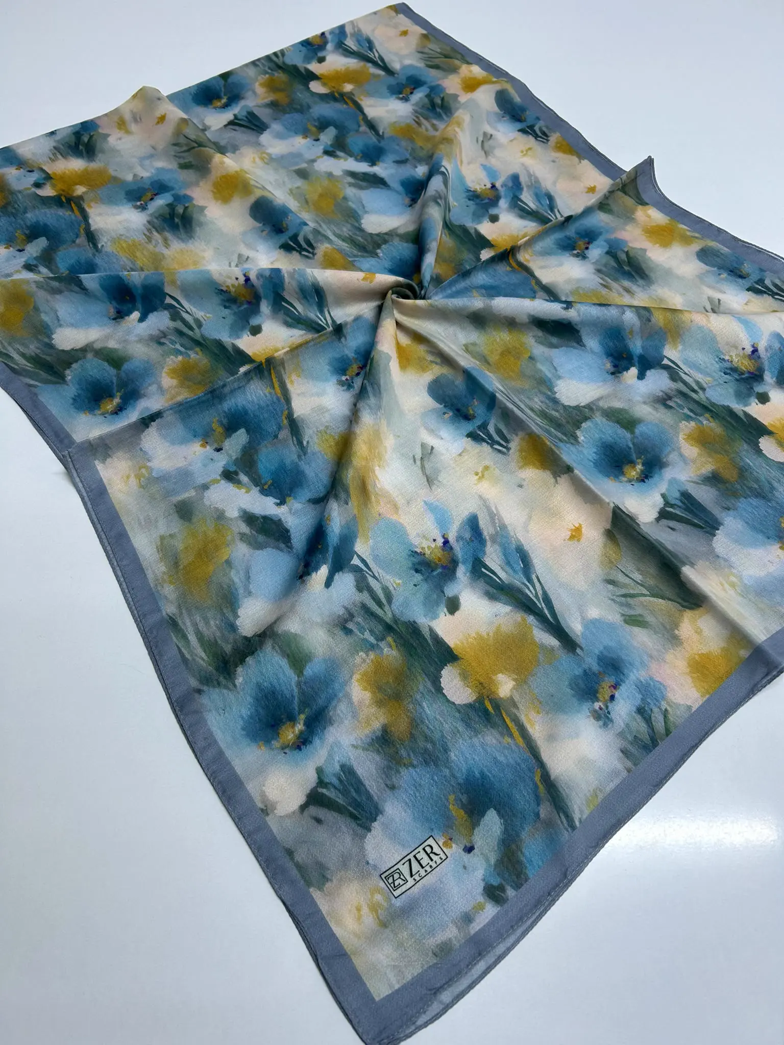 FIORA DESEN ŞAL BABY BLUE