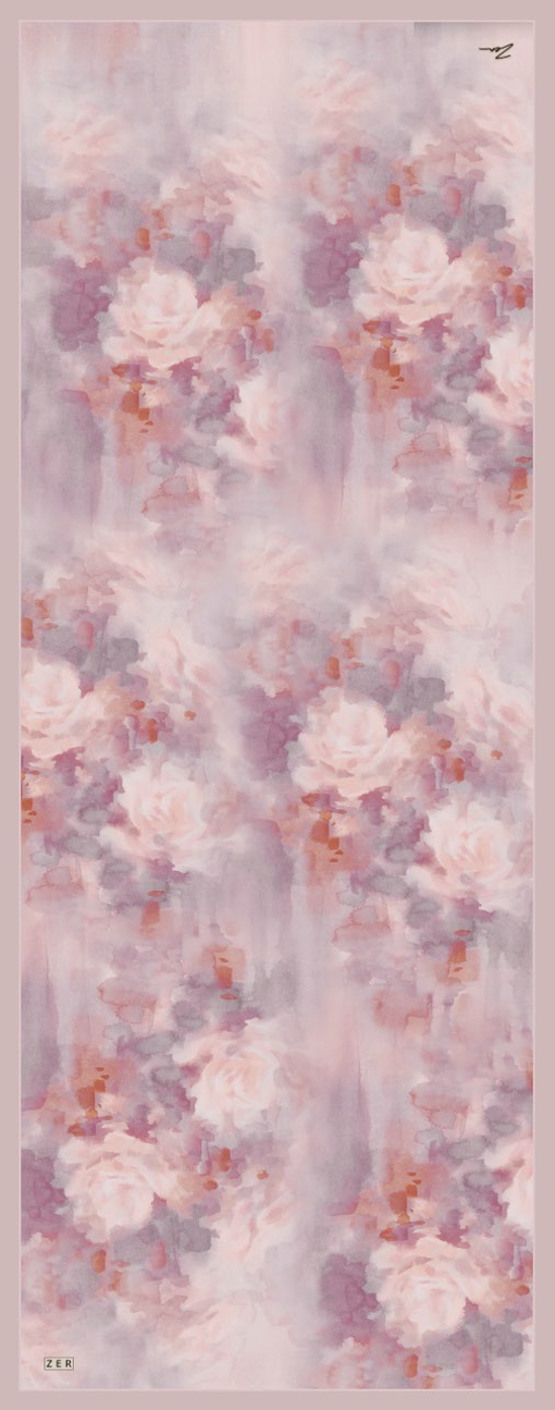ROSARİUM DESEN RAMİ ŞAL PEMBE