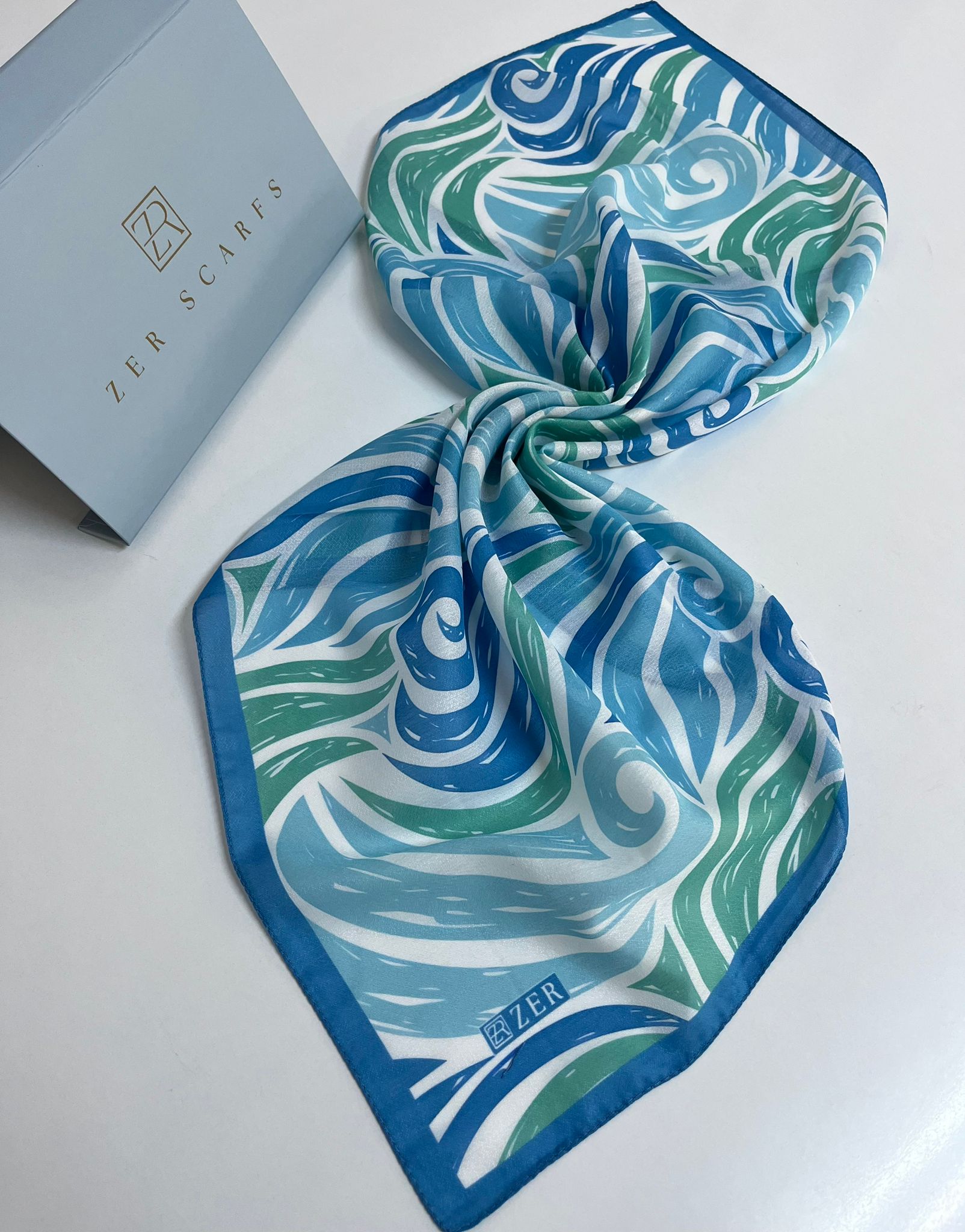 OCEAN VEİL DESEN FULAR
