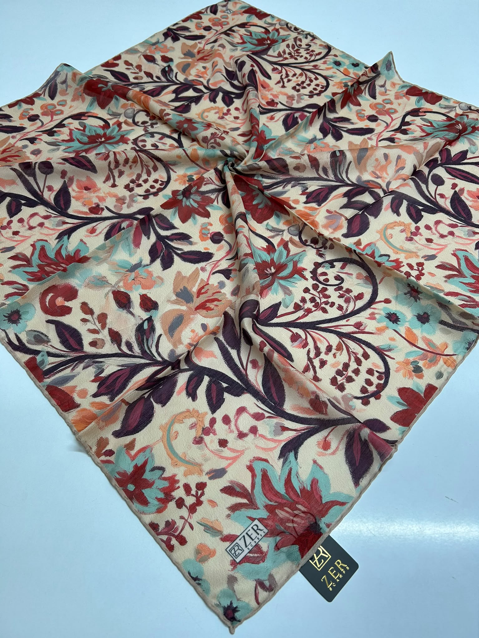 ARTRESSA DESEN MİX EŞARP KREM