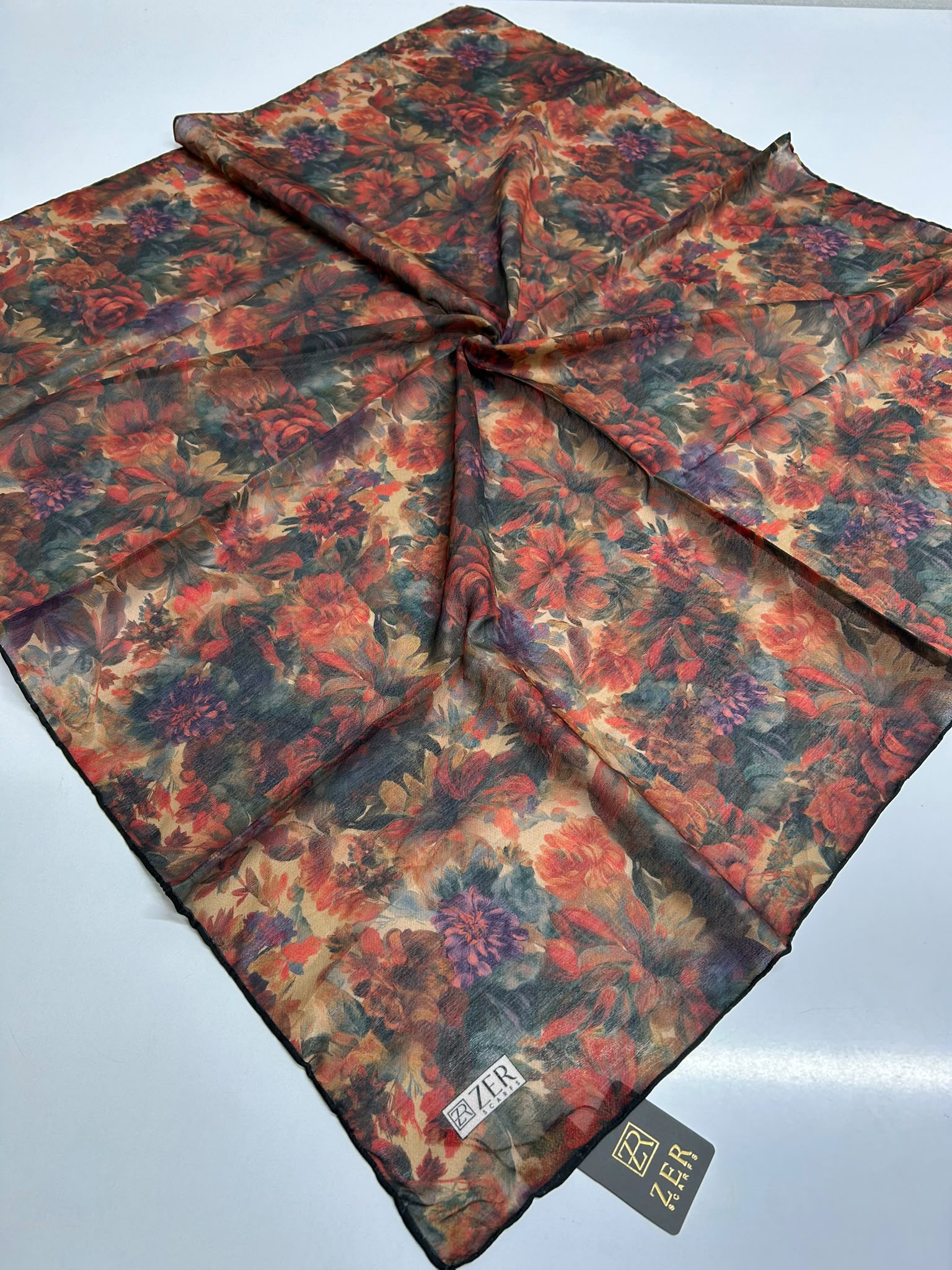 ARTRESSA DESEN MİX EŞARP KİREMİT