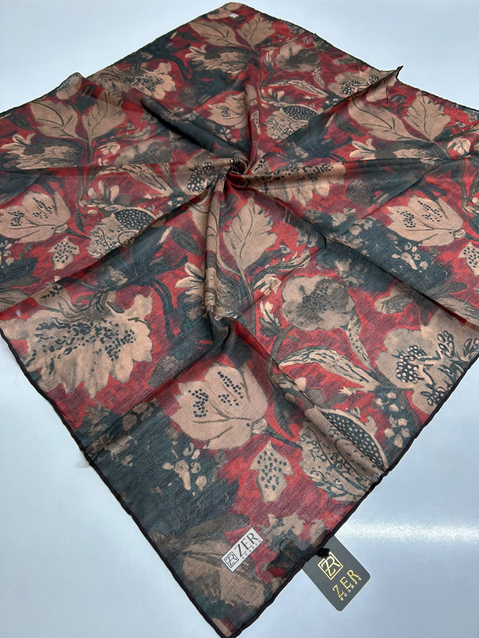 ARTRESSA DESEN MİX EŞARP BORDO