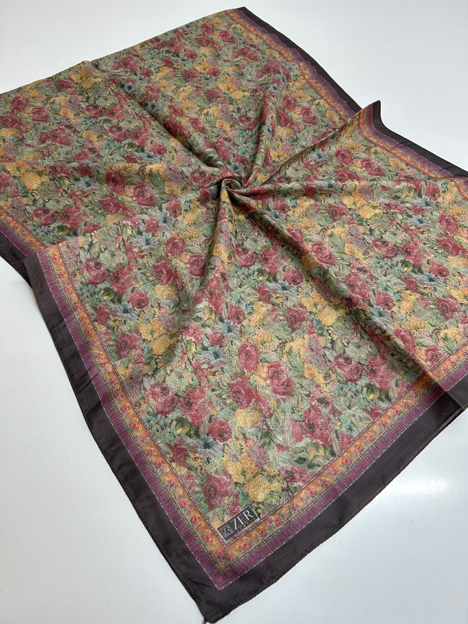 ROSETTA DESEN ŞAL MÜRDÜM-SARI