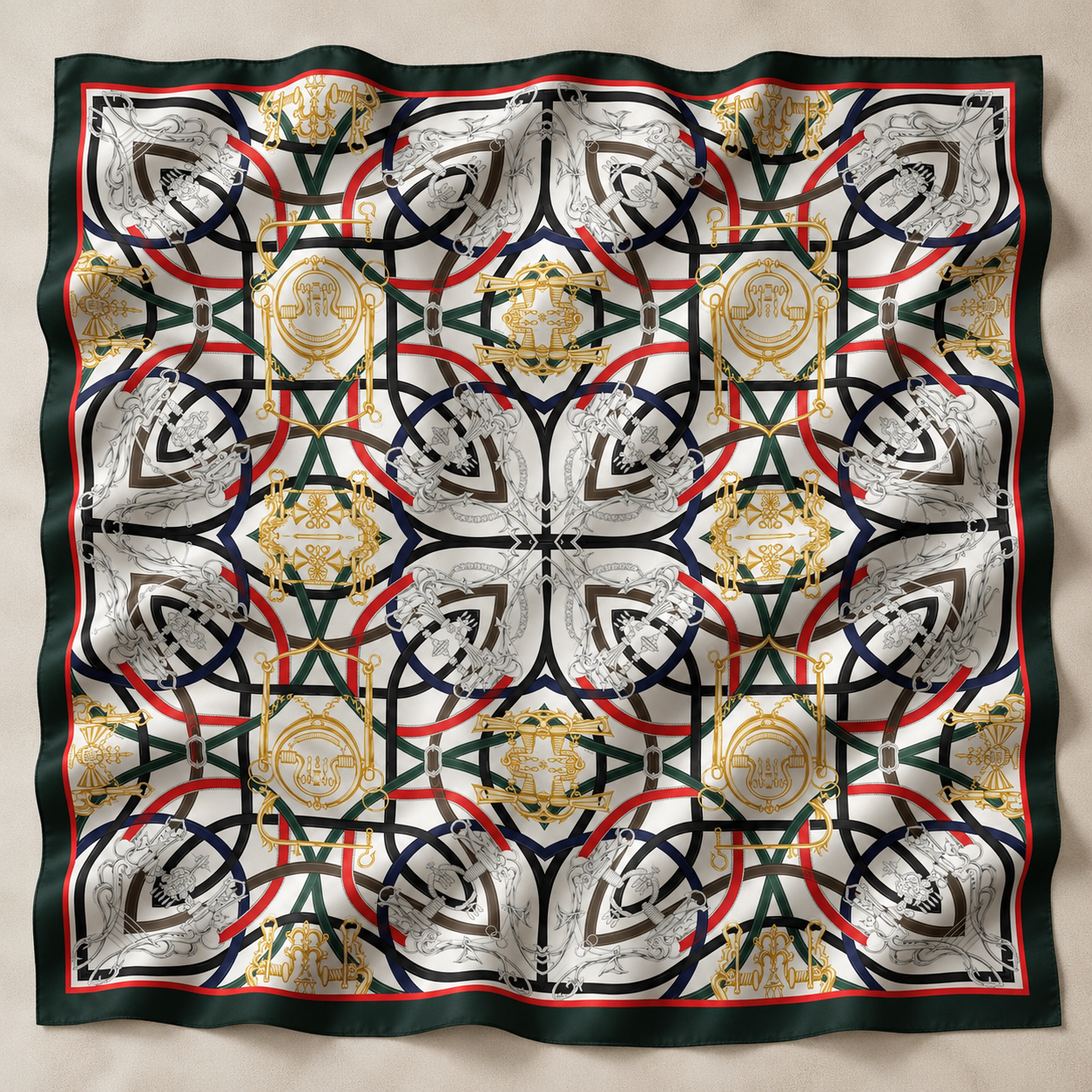 140*140 BUCKLE DESEN 2 EŞARP/OMUZ ŞALI SİYAH
